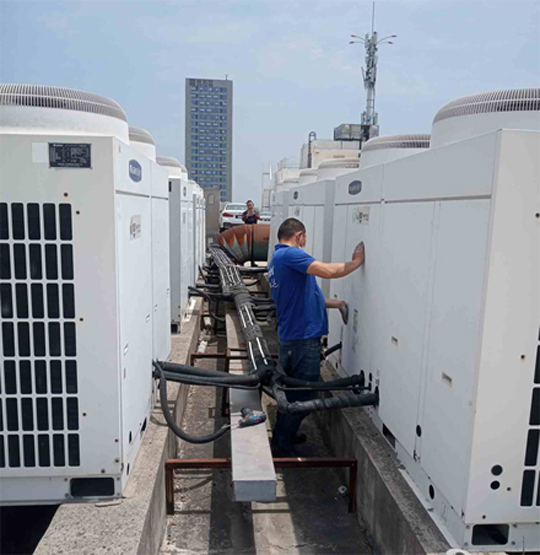 定南中央空调制热和不制冷系统维修方法